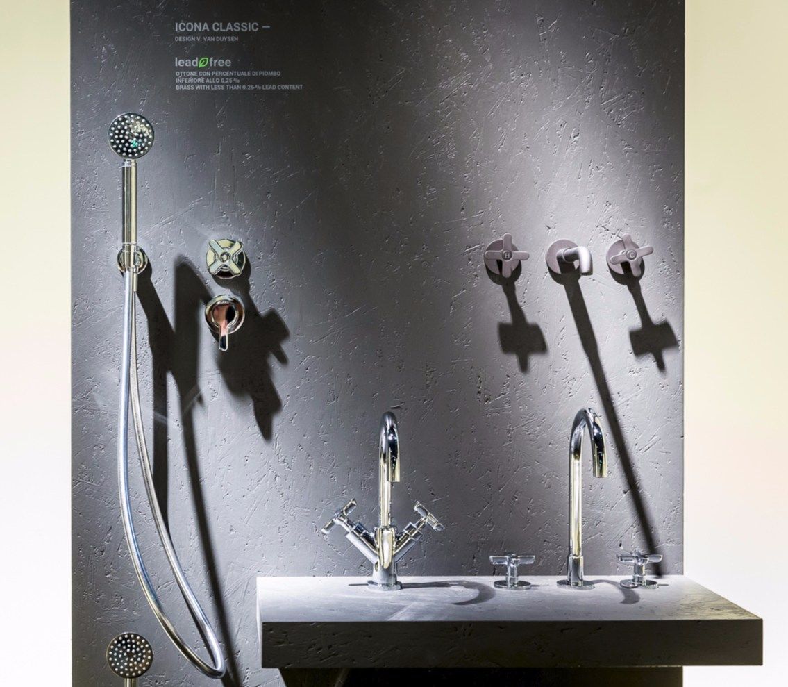 Умывальник с 3 отверстиями для столешницы и стены Fantini Rubinetti Icona Classic ARCH-00002597 - Вид №2