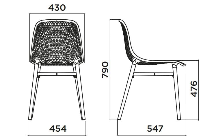 Садовый стул из полиамида Infiniti Next ARCH-00097652 - Вид №6