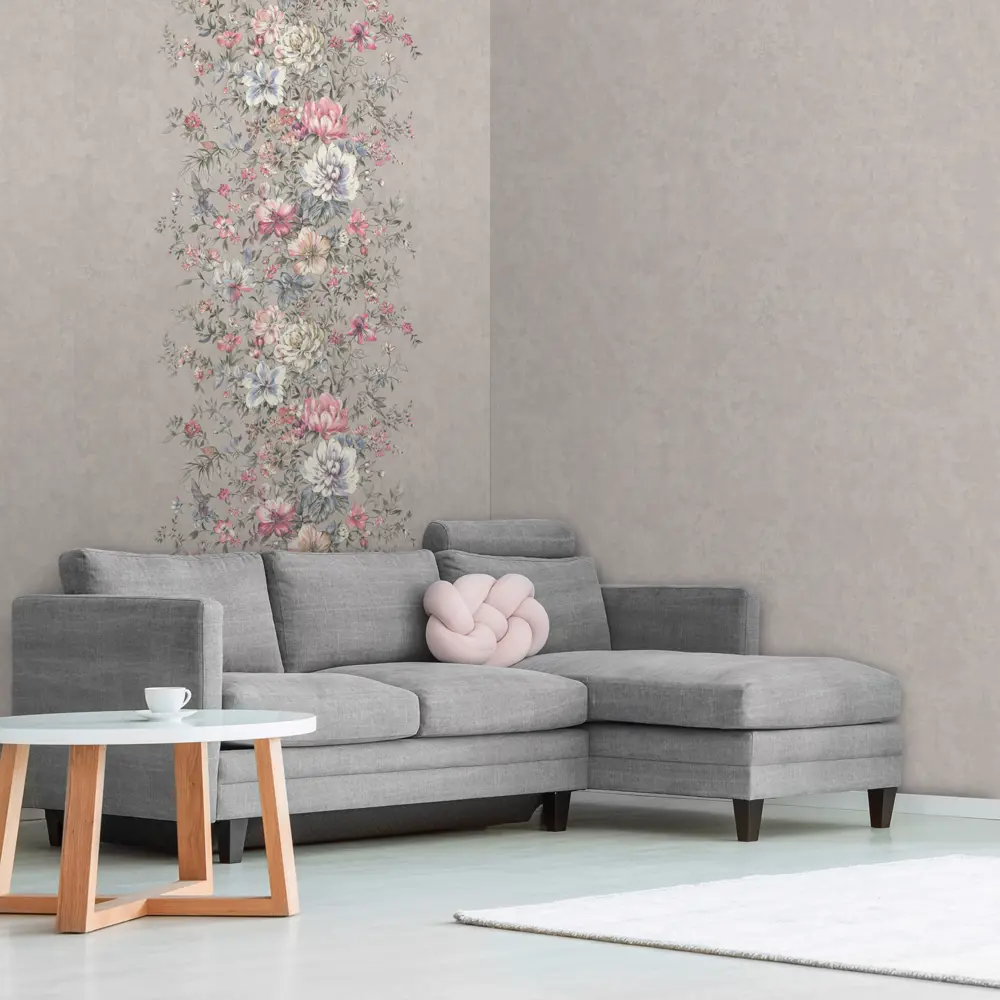 Обои флизелиновые Monte Solaro Garden серые 1.06 м 9093-01 89111682 STLM-2031491 - Вид №3