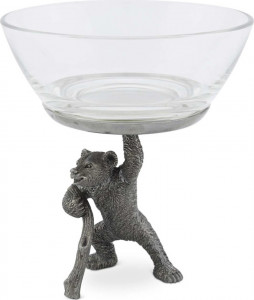 10648917 Vagabond House Чаша для орешков Vagabond House Лесные истории.Медведи 15см, стекло Стекло