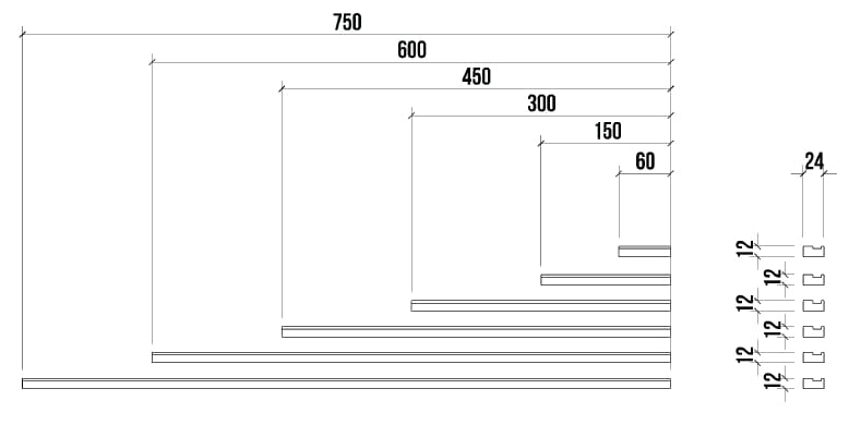 Модульная мебельная ручка Corian® AMOSDESIGN LINIE 9 ARCH-00090807 - Вид №2