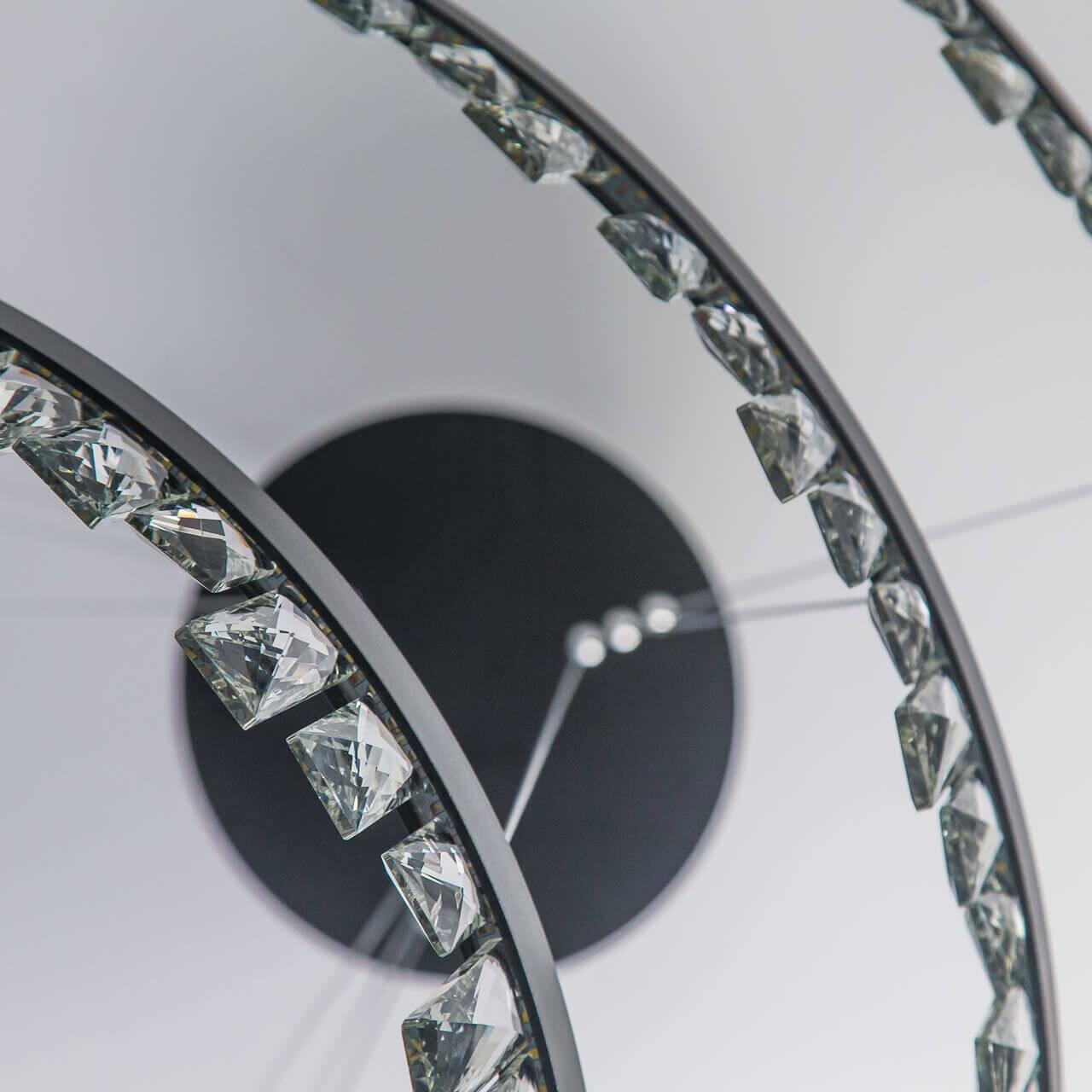 Подвесная светодиодная люстра Citilux Celeste EL320P120.1 CITILUX ДИЗАЙНЕРСКИЕ, CELESTE 00-3887885 Прозрачный;черный  - Вид №3