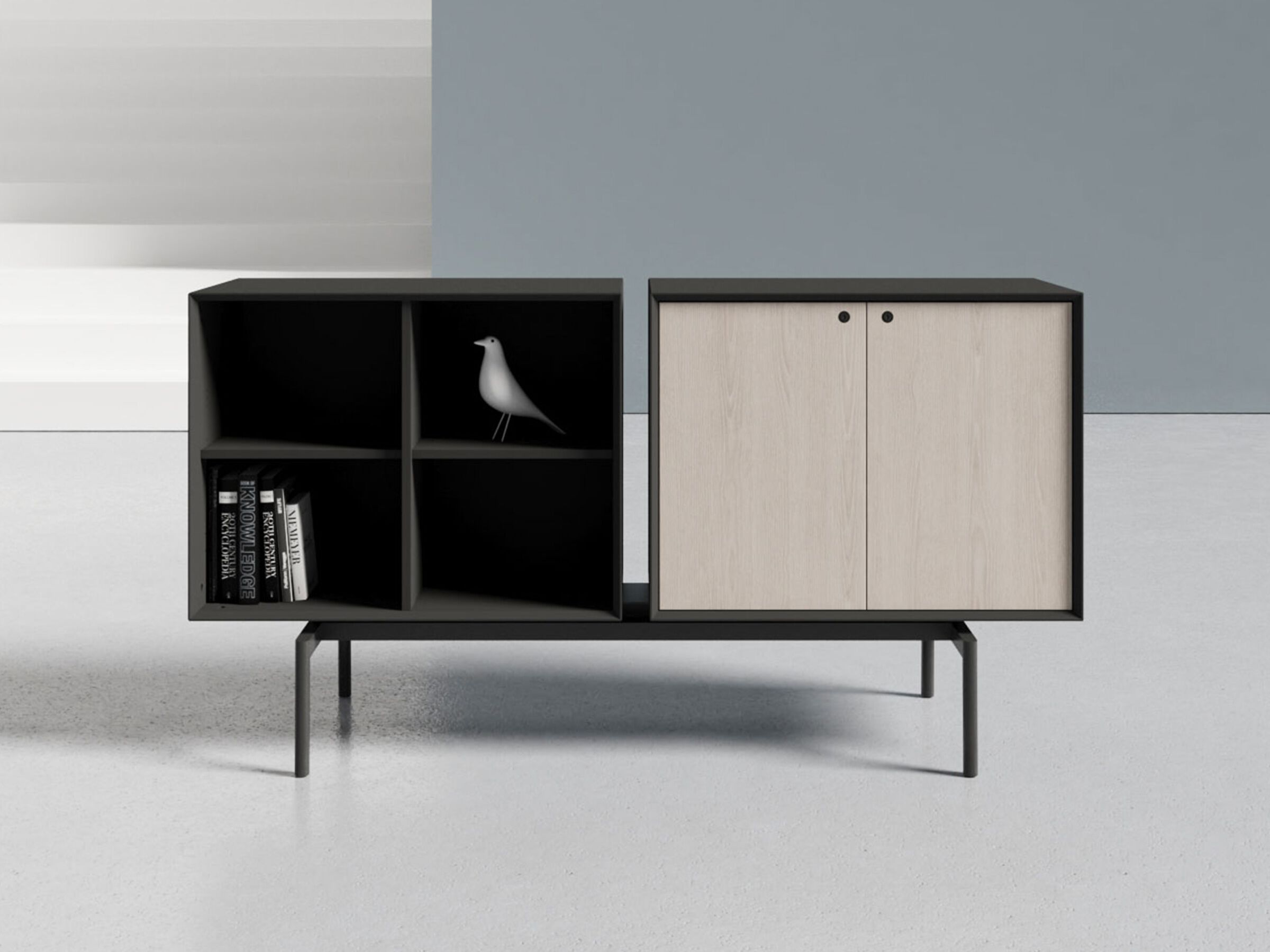 Деревянный офисный шкаф с распашными дверями WORKSPACE HUTCH ARCH-00032263 - Вид №4