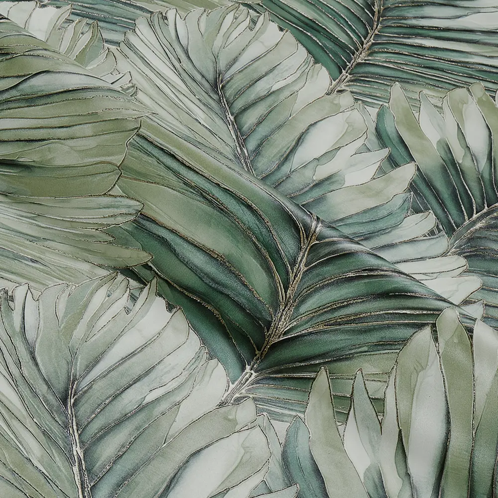 Victoria Stenova Yalta — флизелиновые обои зеленого цвета с рельефной текстурой 89369820 STLM-0816751 - Вид №2