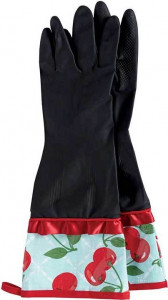 10558771 Jessie Steele Набор из 2 перчаток "Вишни" (черные) Резина