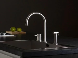 MINA Смеситель для кухни из нержавеющей стали с ручным душем  90695s