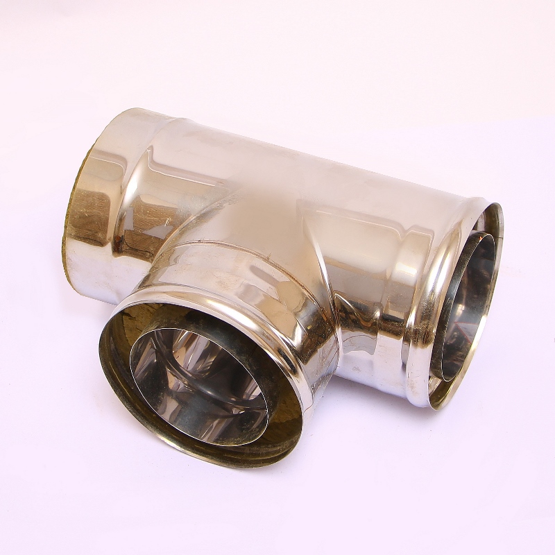 Сэндвич-тройник 90" Ferrum Ф150х210 нержавеющая сталь (430/0,5мм) FD11150T4FF - Вид №1