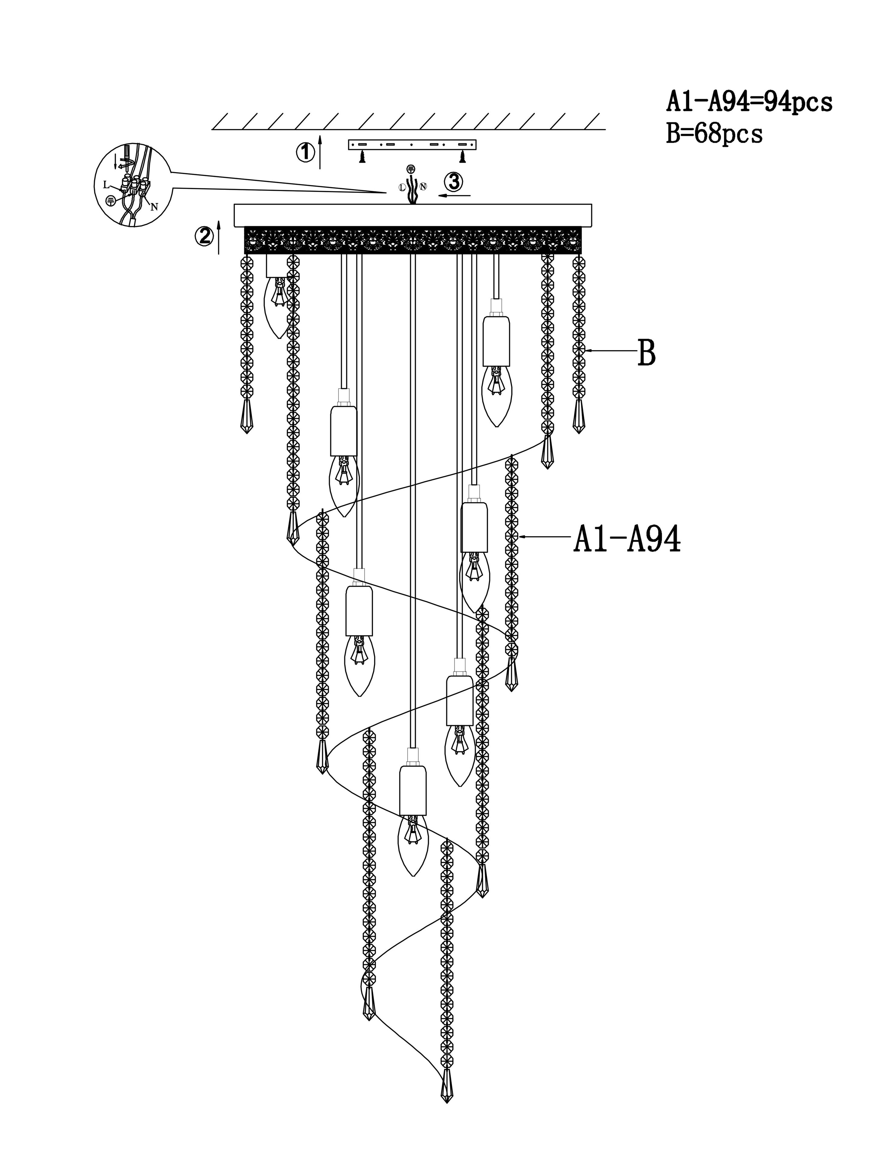 Кристалл подвесной светильник Maytoni ARCH-00012811 - Вид №4