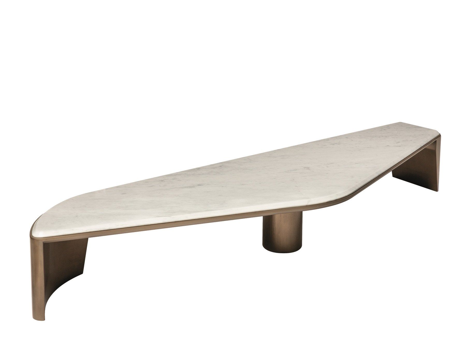 Низкий журнальный столик из каррарского мрамора Shake ARCH-00119283