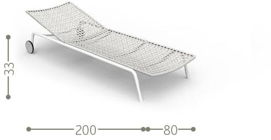 Talenti Садовый лежак на колесиках Moon alu sun-id-1511992 - Вид №5
