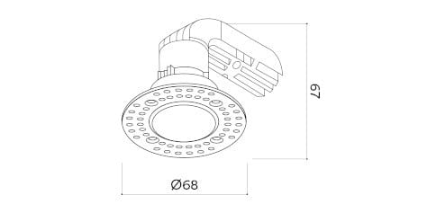 Металлический светодиодный светильник HER SHORT TRIMLESS ARCH-00123459 - Вид №2