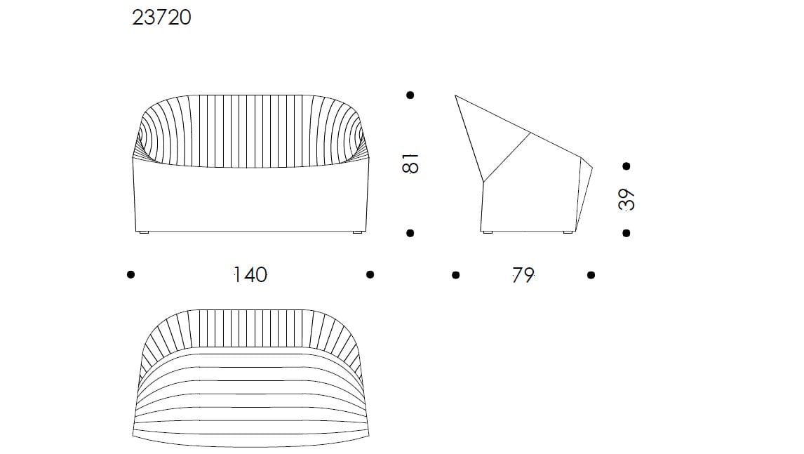 2-местный кожаный диван Wittmann Oyster ARCH-00062426 - Вид №3