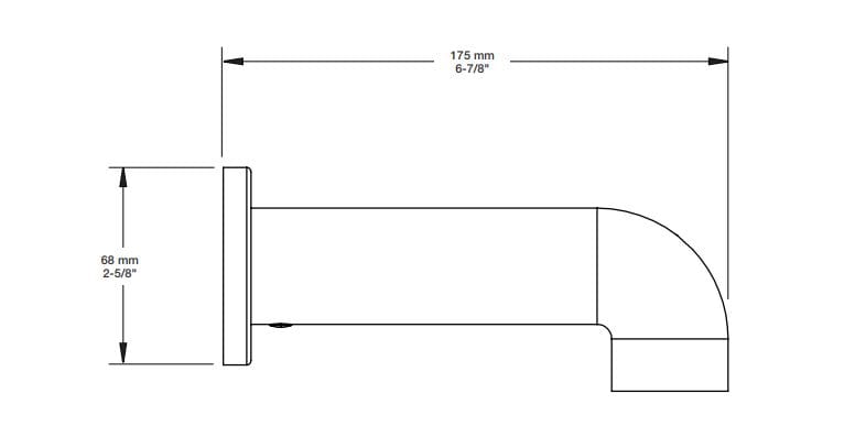 Встраиваемый термостатический набор для ванны с ручным душем BARIL Petite B04 ARCH-00138883 - Вид №3