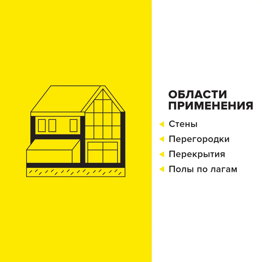 Утеплитель Технониколь Универсал 100 мм 8 шт 600x1200 мм 5.76 м² 50% компрессии STLM-2102079 - Вид №6