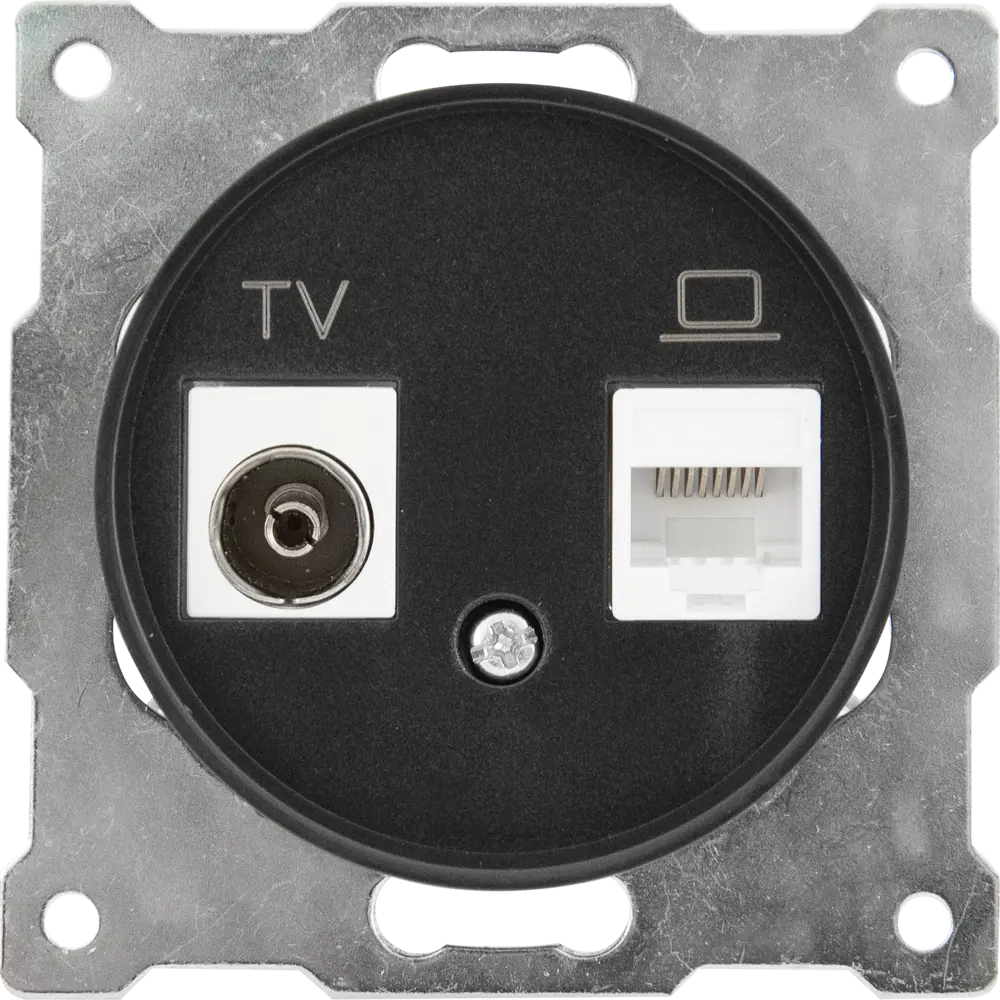 ONEKEYELECTRO Florence - розетка двойная TV/RJ45 для современного интерьера 84684125