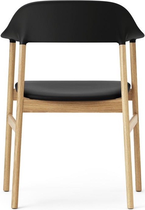 1401048 Herit Обивка кресел Oak Spectrum Leather Black Normann Copenhagen  - Вид №3