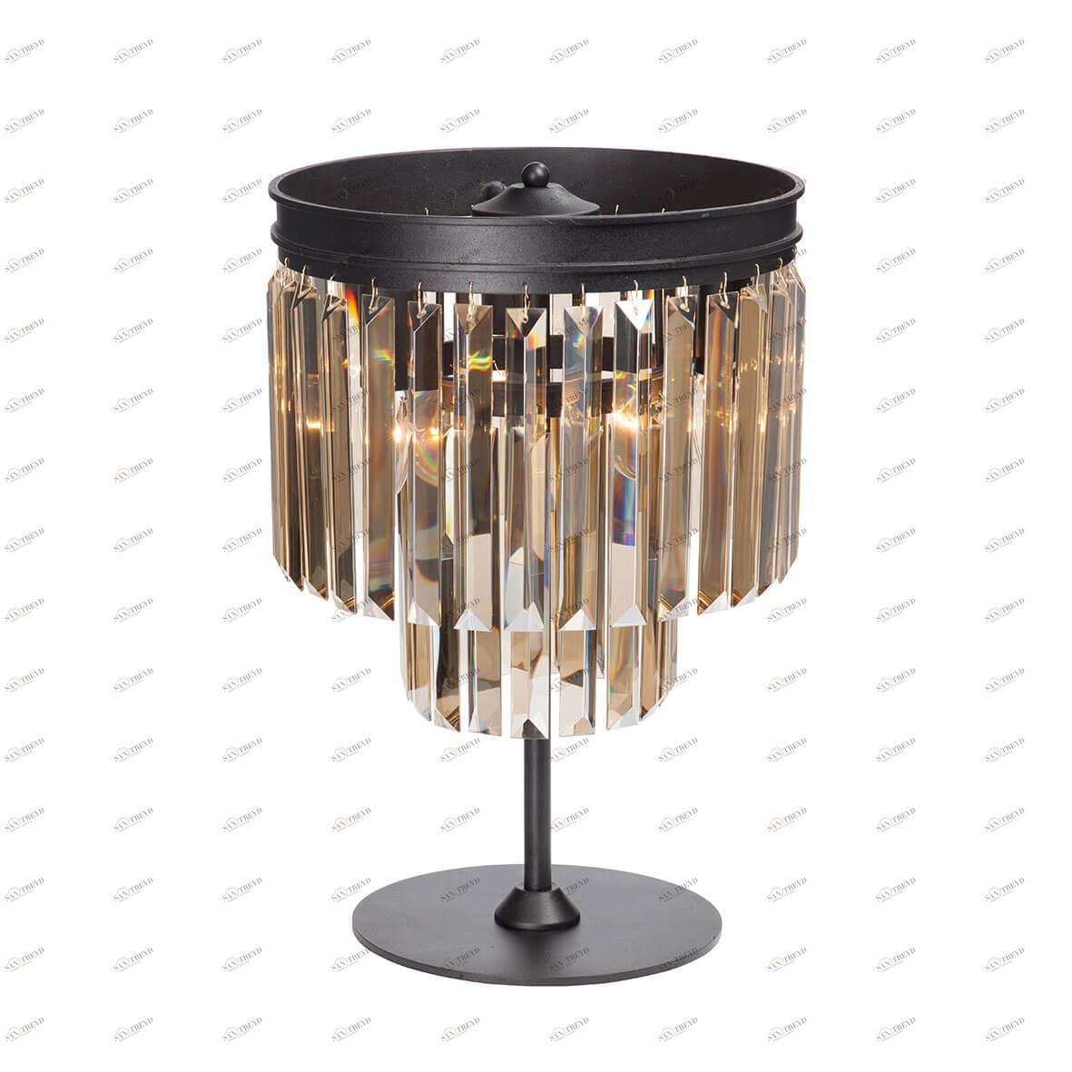 Лампа настольная янтарного цвета Vitaluce V5154-1/3L VITALUCE  00-3907490 Оранжевый 
