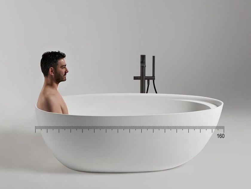 Antonio Lupi Design Отдельностоящая овальная ванна из cristalplant® Eclipse Antoniolupi sun-id-1432989 - Вид №1