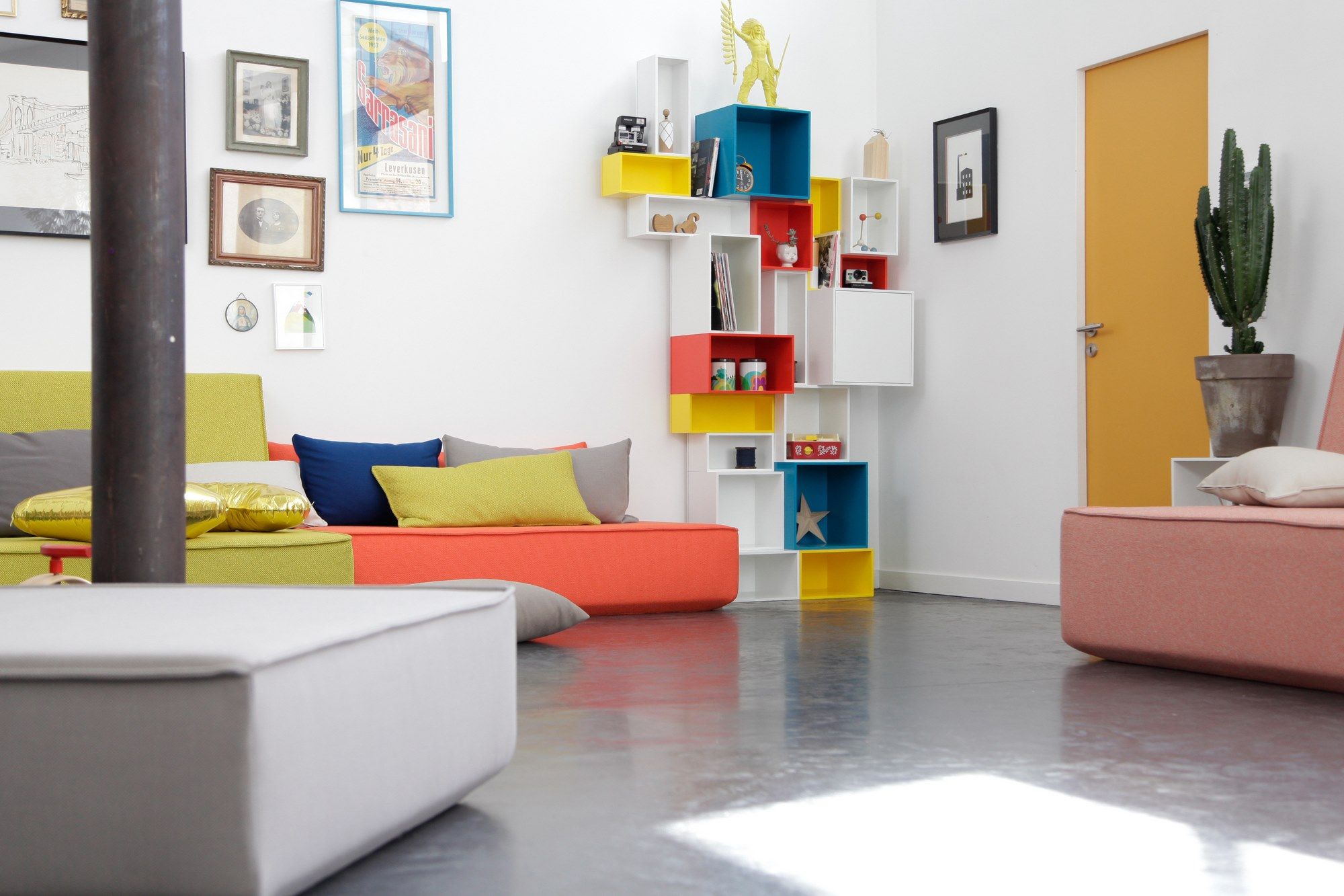 Модульный прямоугольный пуф из ткани Cubit by Mymito ARCH-00027759 - Вид №25