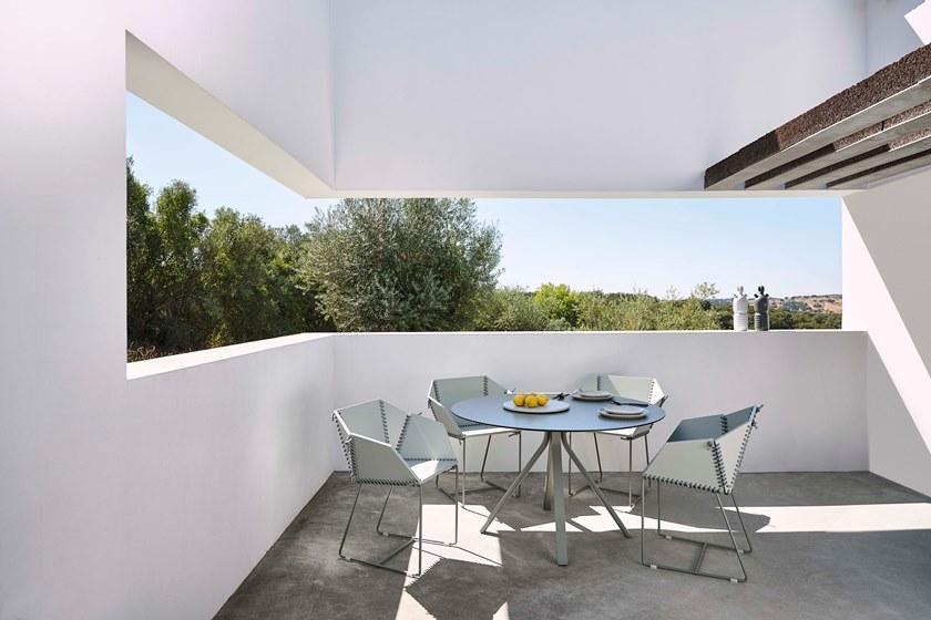 GANDIABLASCO Круглый садовый стол с подставкой 4 звезды Stack sun-id-1472839 - Вид №3