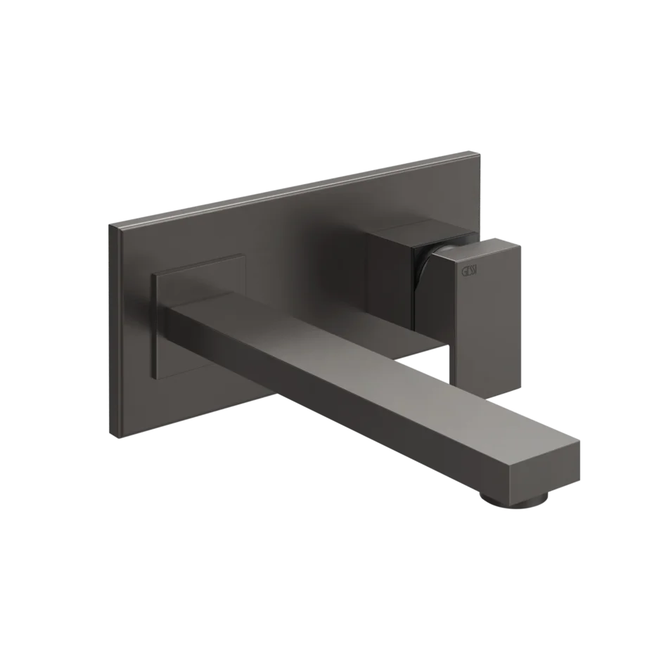 Смеситель для умывальника 44838 707 Gessi Rettangolo ЧЕРНЫЙ МЕТАЛЛ BR. PVD 44838707