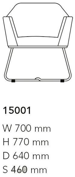 Mobboli Кресло из ткани с подлокотниками Japan 15001-p - Вид №3