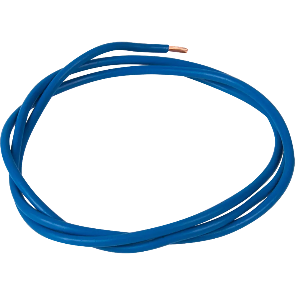Провод Electraline ПУГВ 1x4 на отрез ГОСТ цвет синий 82532341 STLM-2159656  - Вид №1