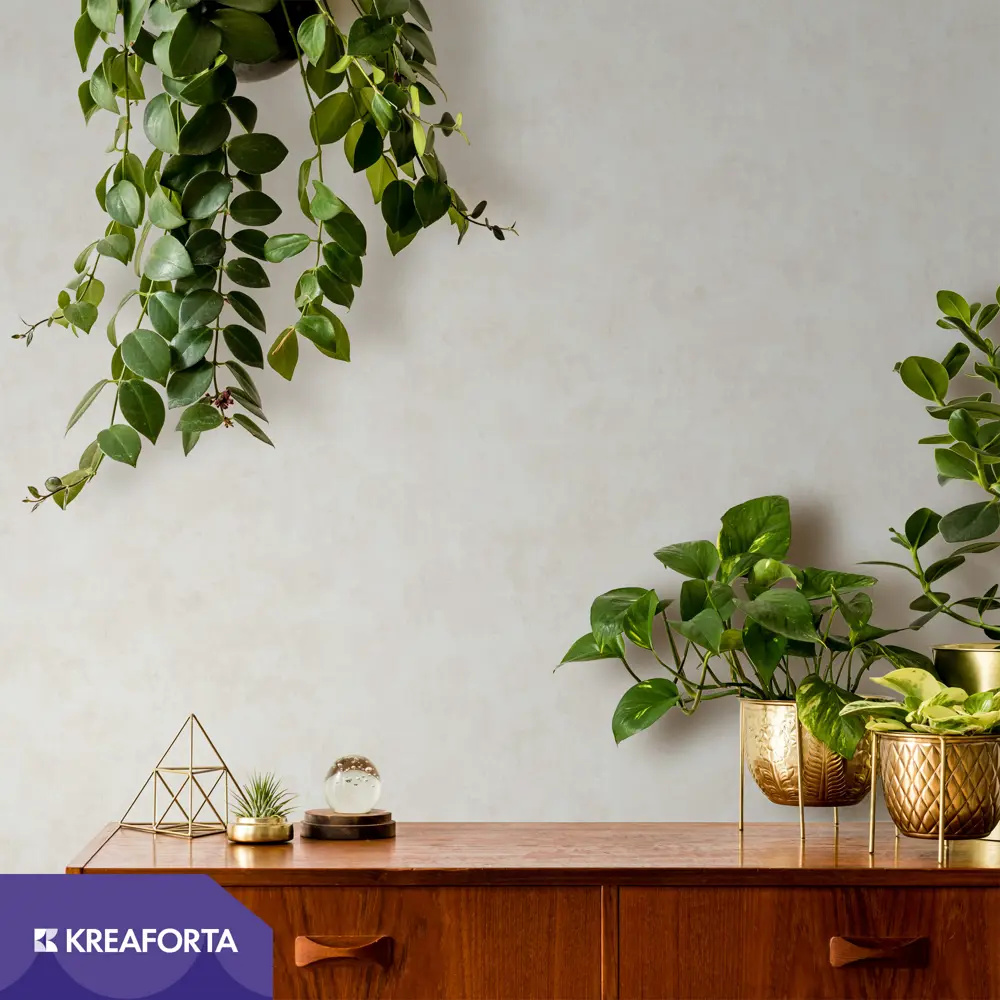 Обои флизелиновые KREAFORTA Plaster бежевые 1.06 м 60358-12 89442121 STLM-2189050 - Вид №1
