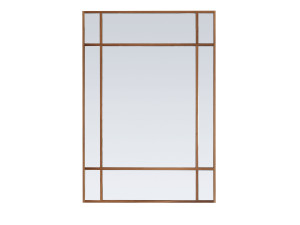 Прямоугольное деревянное настенное зеркало