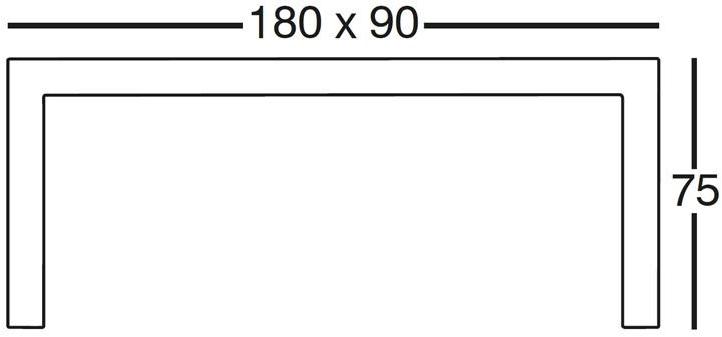 VONDOM Прямоугольный садовый стол из пластмассы Jut sun-id-1381314 - Вид №4