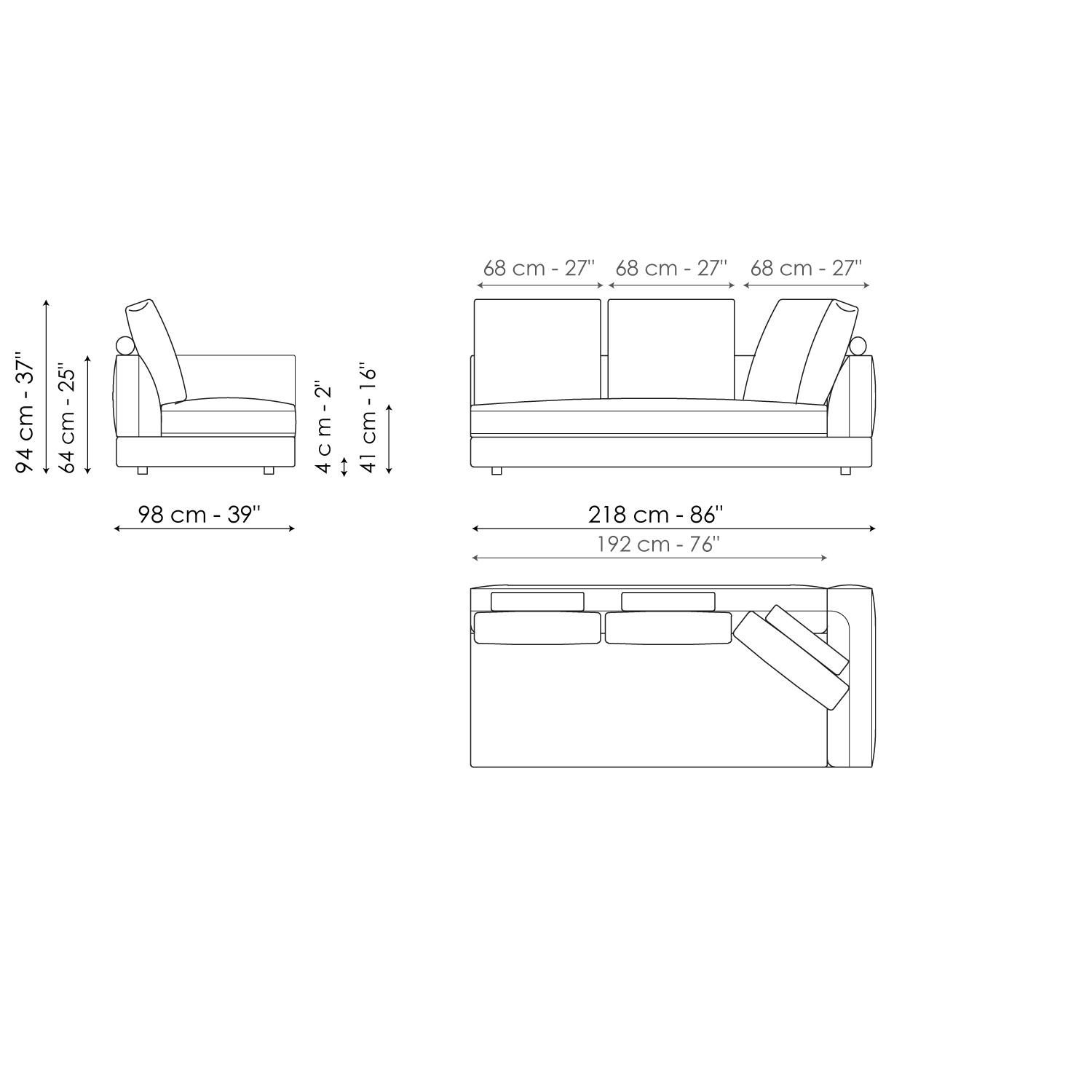 Ткань диван BONALDO LIAM ARCH-00067700 - Вид №49