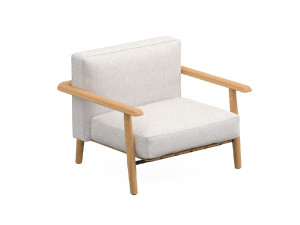 Тканевое садовое кресло с подлокотниками