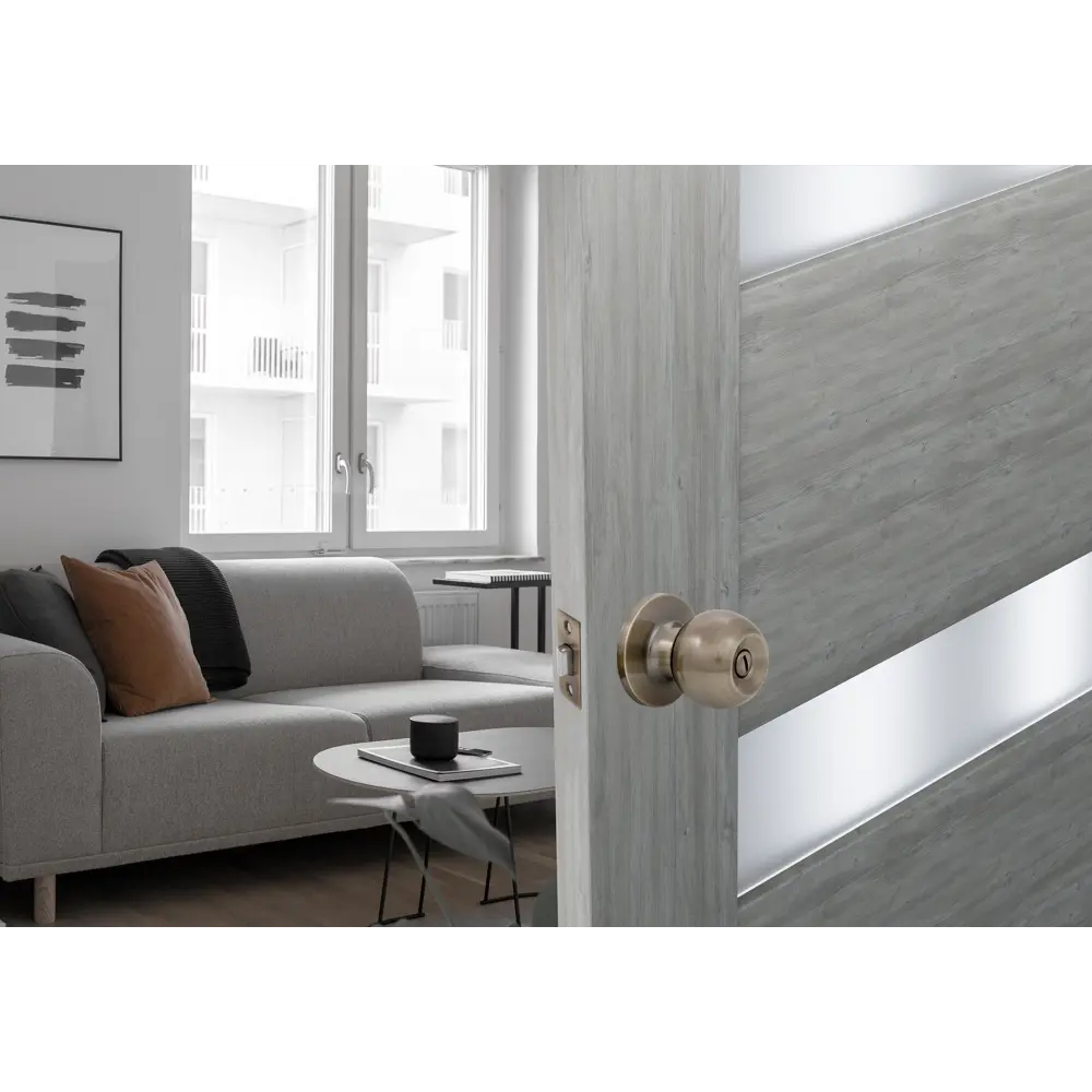 Santreyd Ручка-кноб для межкомнатных дверей с фиксатором, бронза 89347021 STLM-1476915 - Вид №6