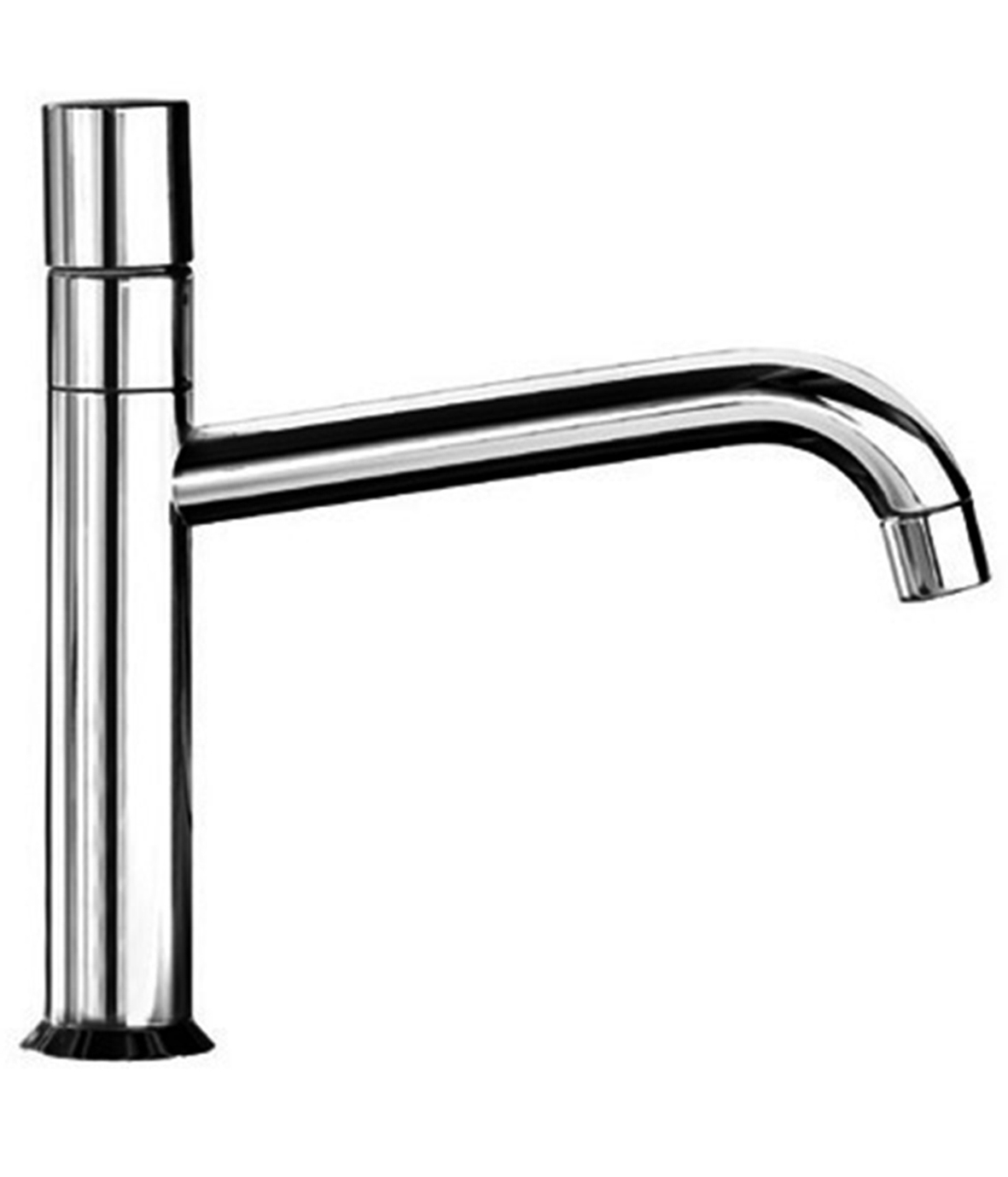 1651F  Смеситель для раковины на 1 отверстиевылет 22 см ручка ограничитель потока воды до 8 л/мин при 3 бар подводка без донного клапана Fantini Rubinetti NOSTROMO