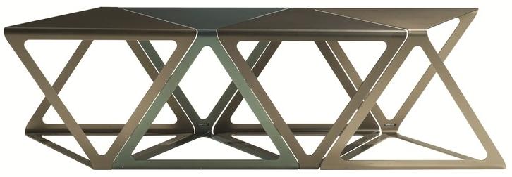 Roche Bobois Треугольный журнальный столик из лакированной стали sun-id-1498543 - Вид №6