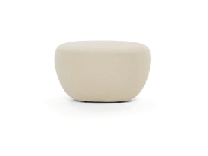 Овальный кожаный пуф