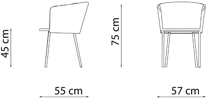 Vermobil Садовый стул из мягкой ткани с подлокотниками Desiree fabric De320 - Вид №7