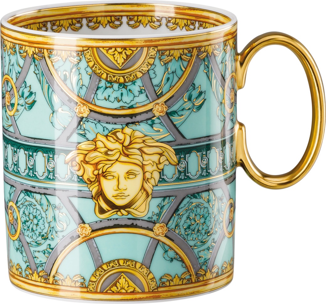 10644812 Rosenthal Versace Кружка Rosenthal Versace Ла Скала 300мл, фарфор, зелёная Фарфор 