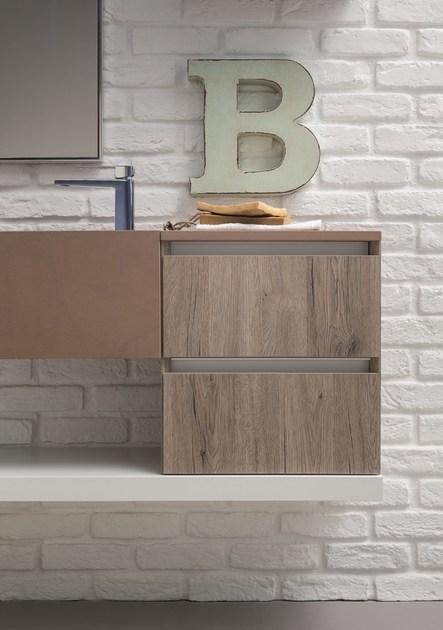 Birex Тумба под умывальник, лакированная, с зеркалом 45 sun-id-1454535 - Вид №1