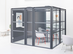 Акустическая офисная кабина со встроенным освещением