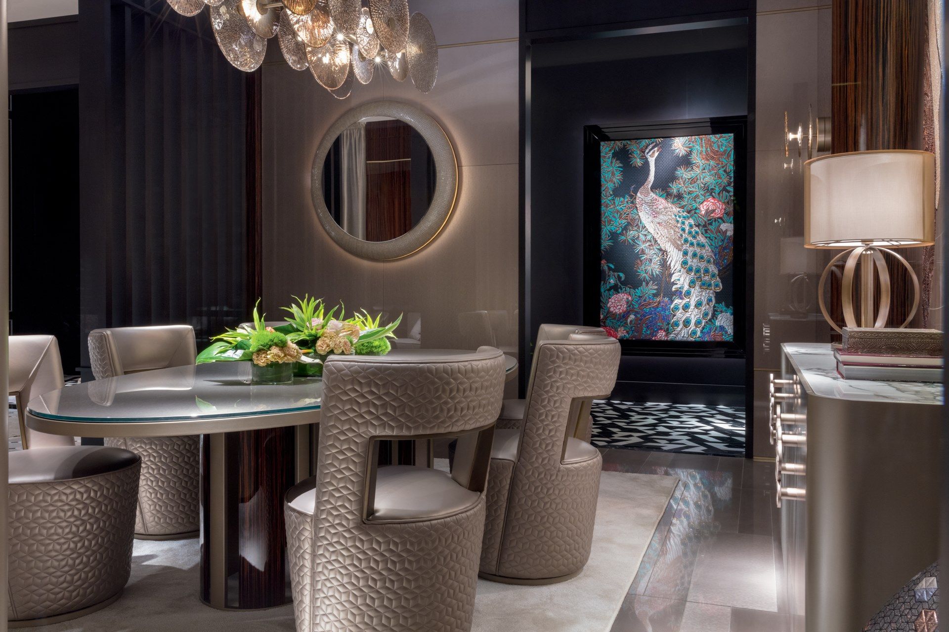 Овальный стол с Витритовой столешницей Sicis Коро ARCH-00131691 - Вид №3