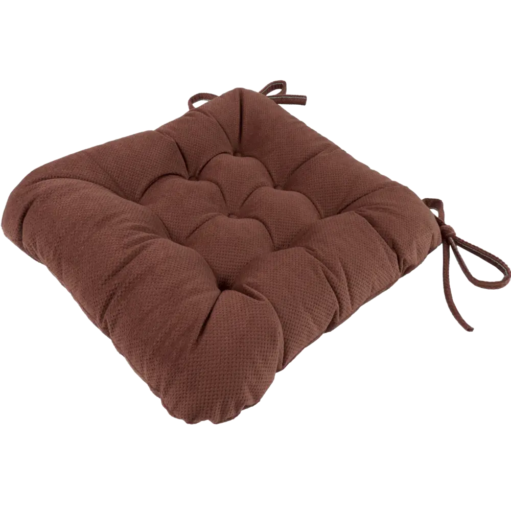 Подушка для стула Linen Way Грид 40x6x36 см полиэстер коричневый 82745310 STLM-2114524 - Вид №1