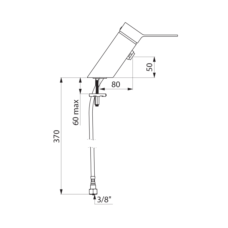 2621MINI Механический смеситель для раковины BIOSAFE DELABIE  - Вид №1