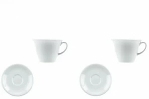 Driade Набор фарфоровых чашек с блюдцем The white snow Dw014l7012002