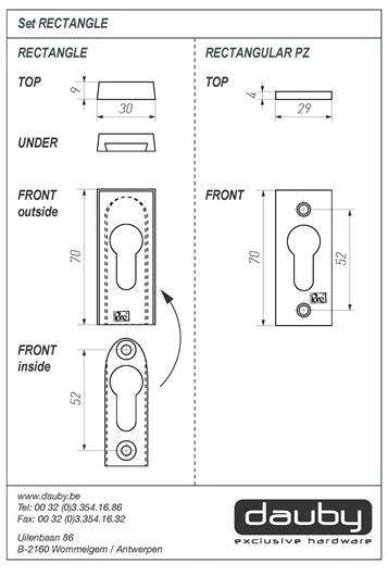 Dauby Прямоугольная насадка Pure® 10112 - Вид №1