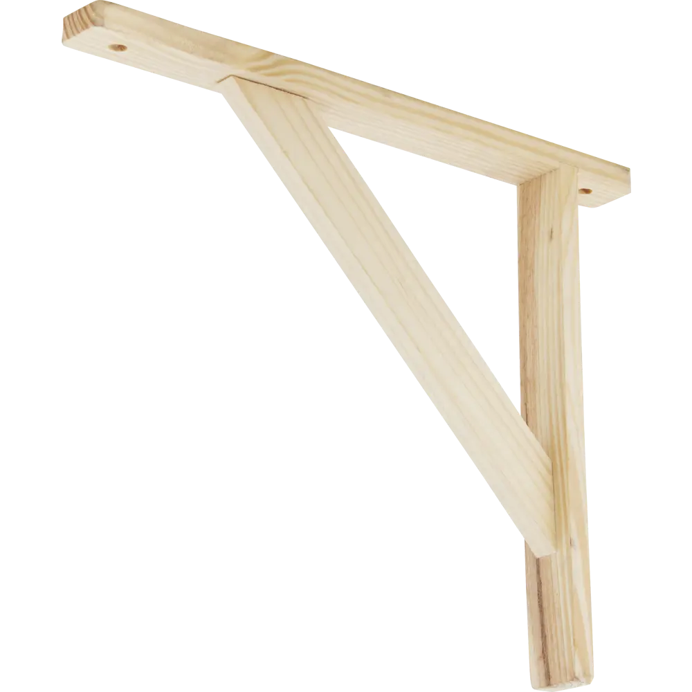 Кронштейн деревянный №15 25х30 см нагрузка до 30 кг, сосна LARVIJ STLM-2061831