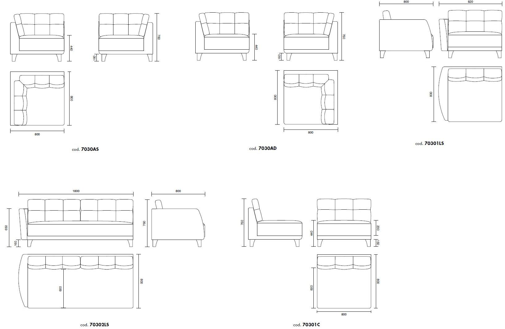 ALMA DESIGN Модульный угловой диван из ткани Magenta sun-id-1397951 - Вид №4