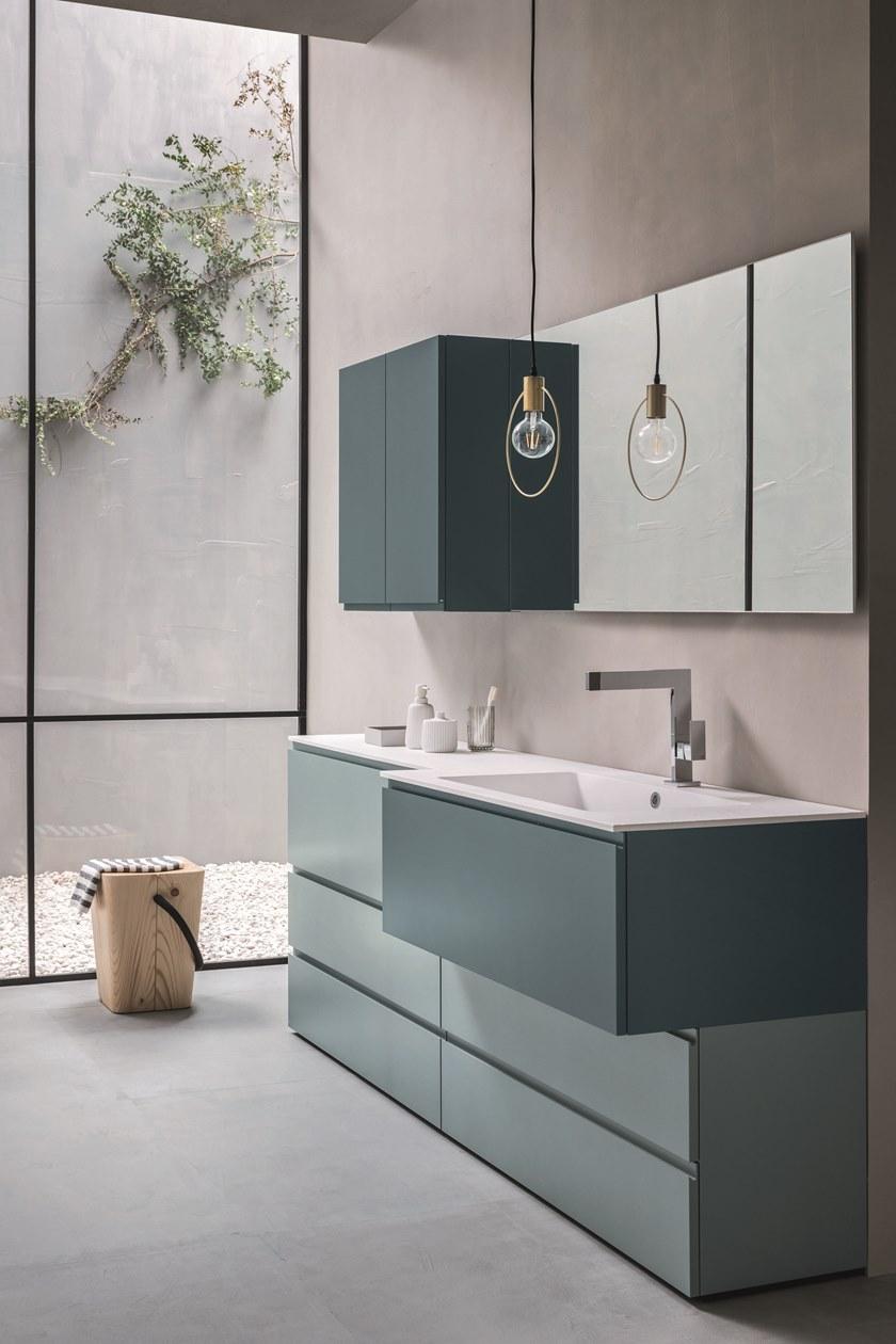 ARBLU Лаковая тумба под умывальник со шкафом Hito sun-id-1421709 - Вид №1