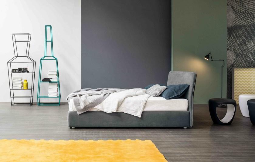 Bonaldo Двуспальная кровать со съемным чехлом из ткани с мягким изголовьем sun-id-1433574 - Вид №3