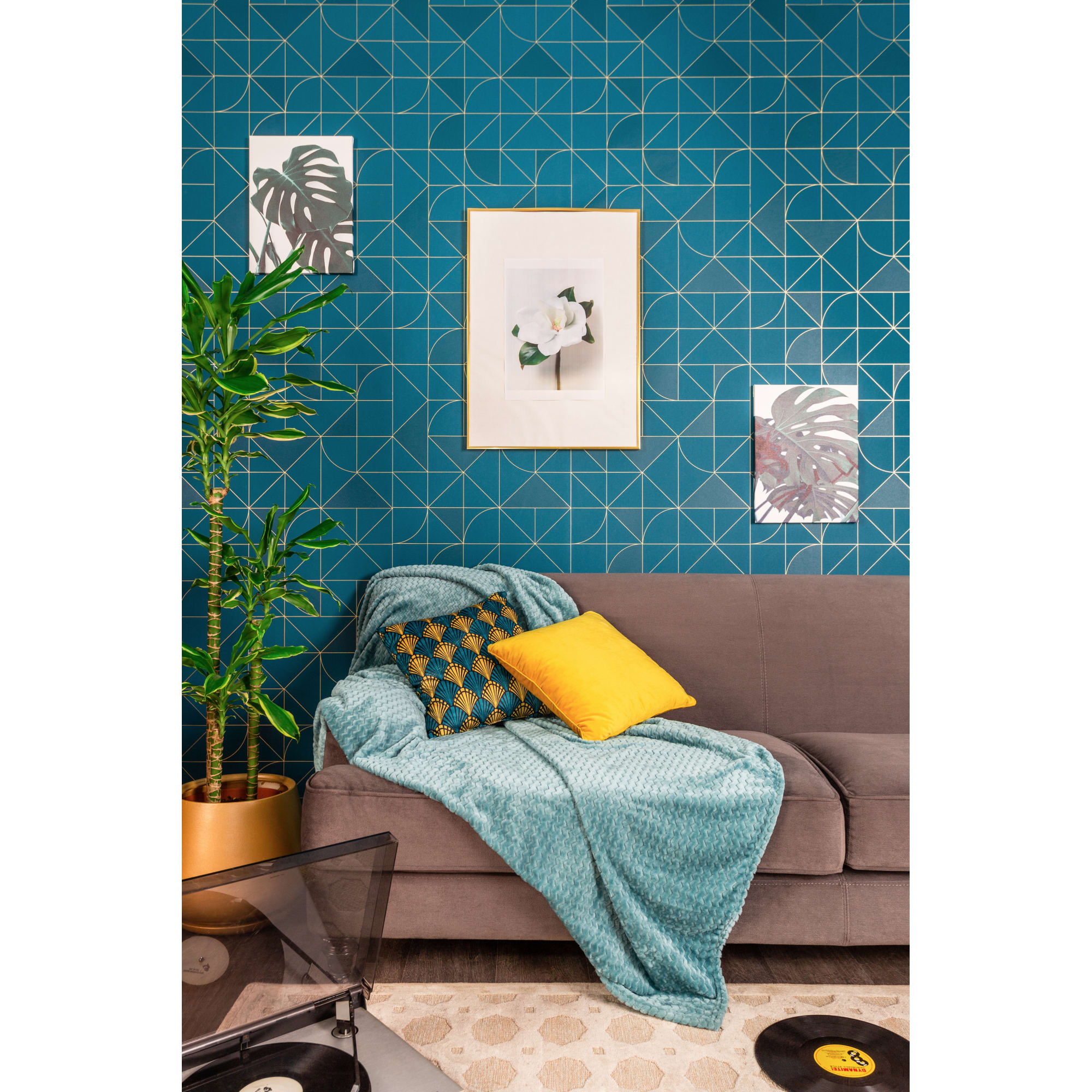 82391616 Плед «Велсофт», 150x200 см, полиэстер, цвет бирюзовый Santreyd  - Вид №7